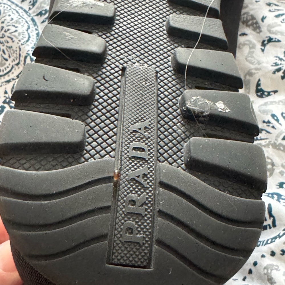 Prada Sneakers Women sz 9.5. Renylon. All Black. - Picture 7 of 14
